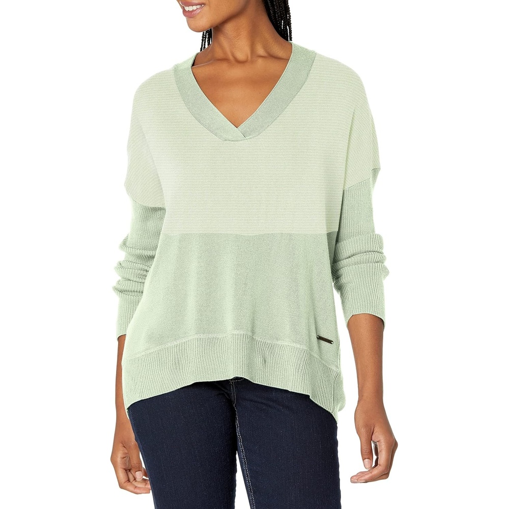 image:imageCarve Designs Womens Aurora SweaterFrost Mini Stripe
