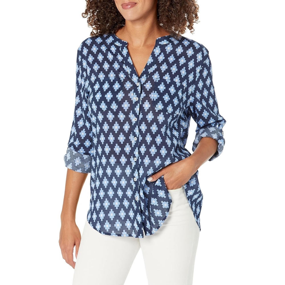 image:imageCarve Designs Womens Dylan Gauze TunicNavy Diamond