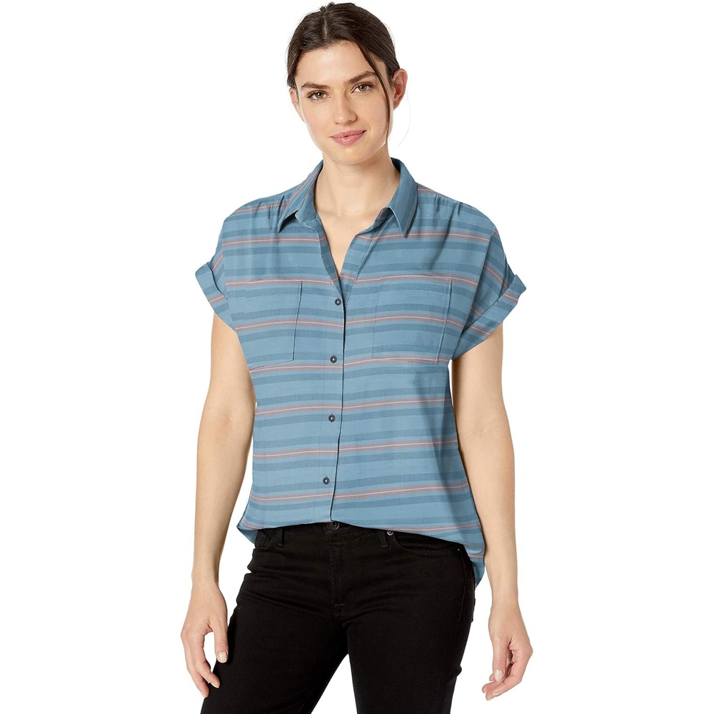 image:imageCarve Designs Womens Huck Ss ShirtLake Stripe