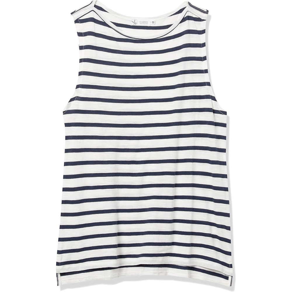 image:imageCarve Designs Womens Robins TankNavy Mali Stripe