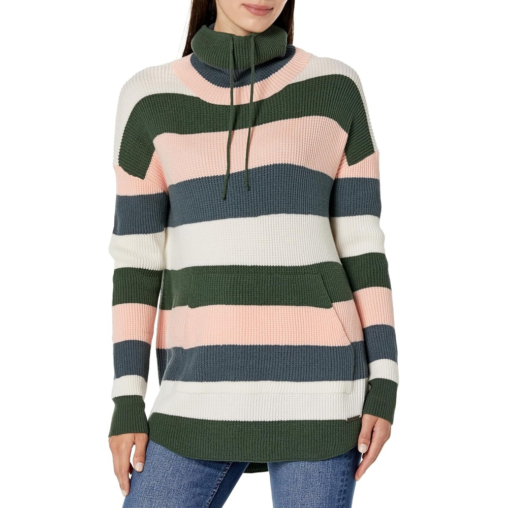 image:imageCarve Designs Womens Rockvale SweaterCilantro Rugby Stripe