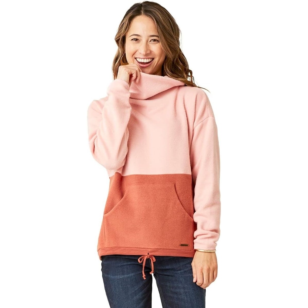 image:imageCarve Designs Womens Rowayton Colorblock CowlDark AzaleaRed Clay
