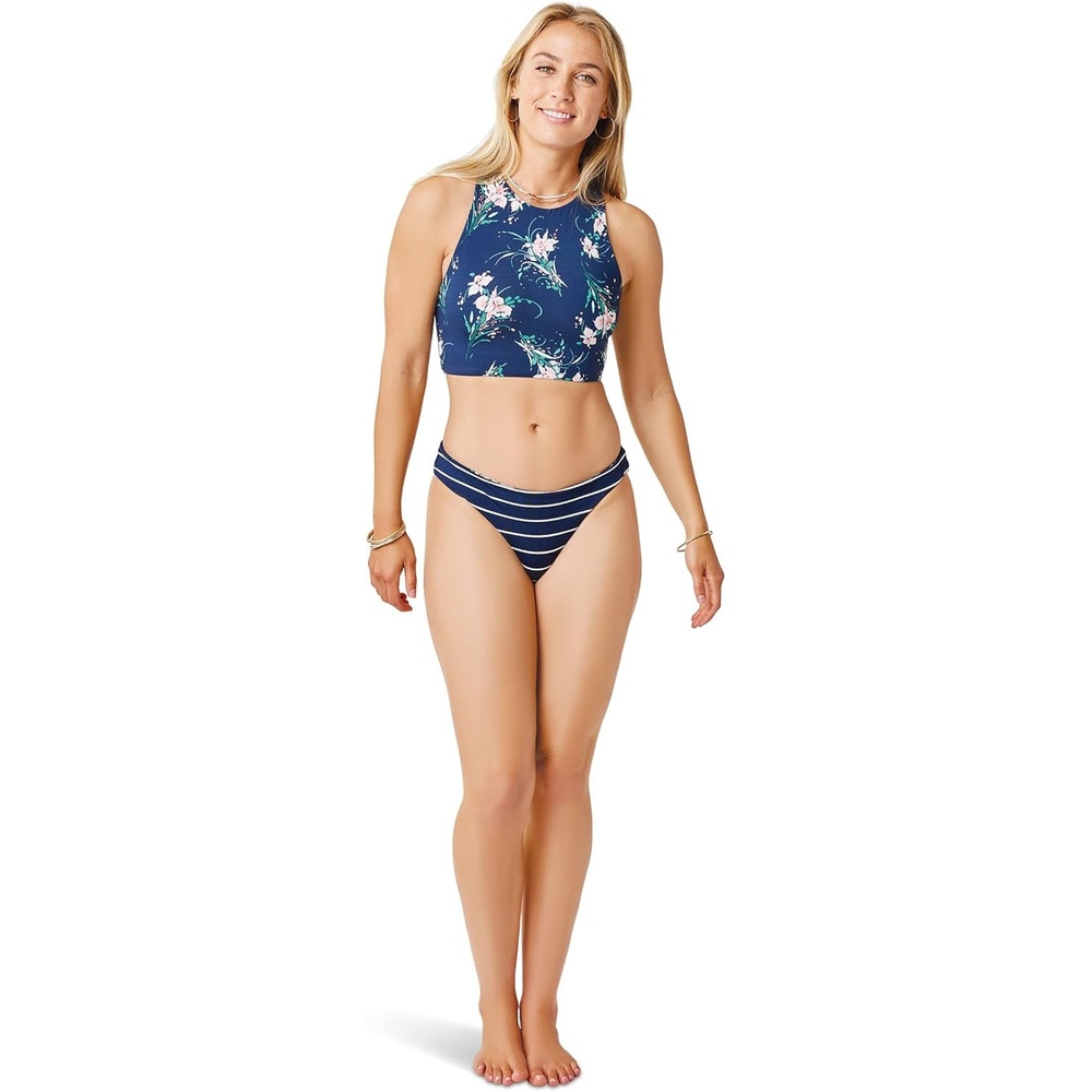 image:imageCarve Designs Womens Sanitas Reversible Top Navy HakuNavy Bayside LGNauticalBouquet