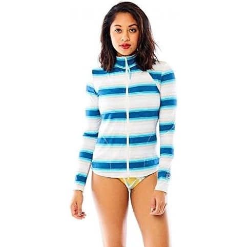 image:imageCarve Designs Womens Sanitas Reversible Top Navy HakuNavy Bayside LGPlaya Stripe