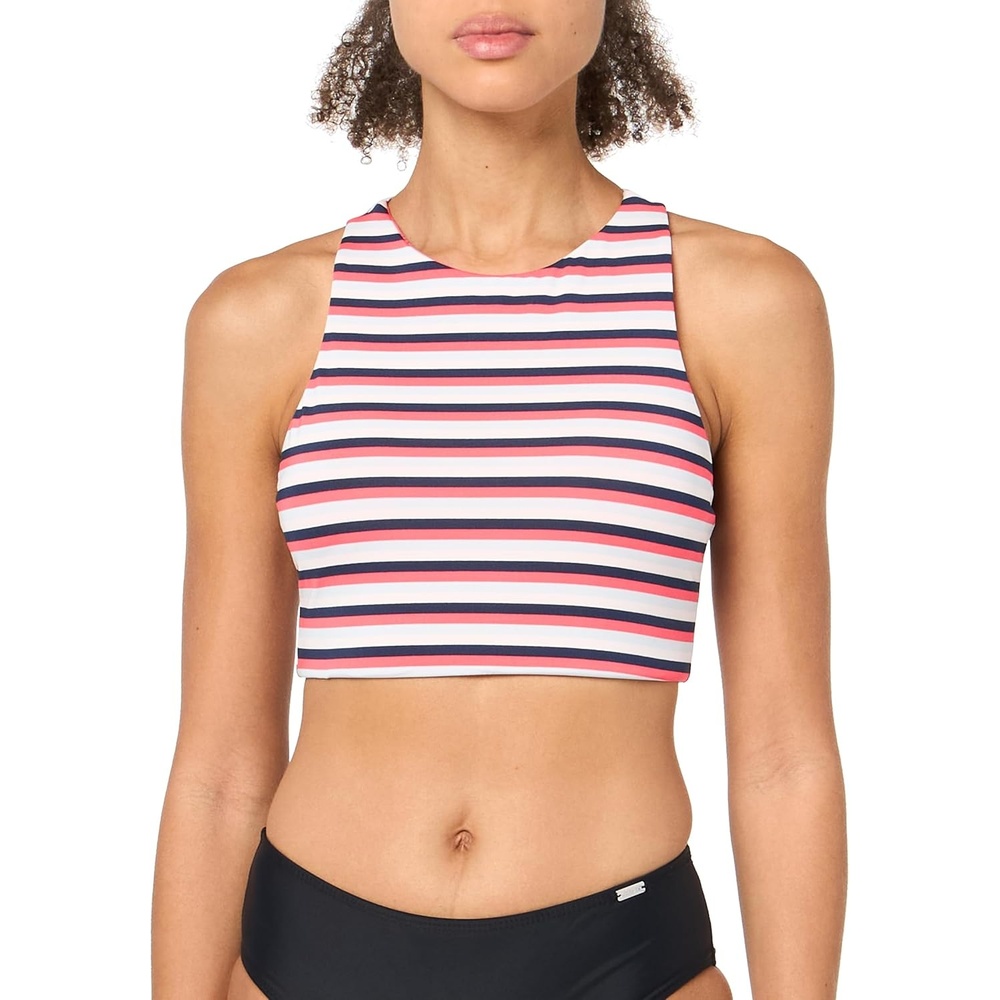 image:imageCarve Designs Womens Sanitas Reversible Top Navy HakuNavy Bayside LGZinnia StripeZinnia