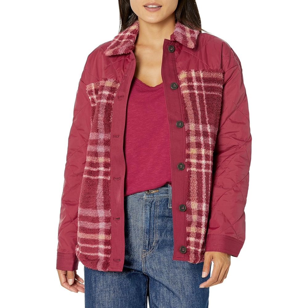 image:imageCarve Designs Womens Vineyard ShacketBrick Plaid