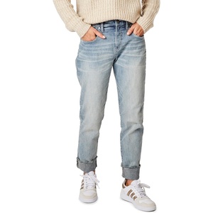 Carve Designs Carson Boyfriend Jeans for Women – Mid-Rise & Relaxed Fit(Beach Blue)
