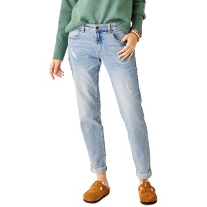 Carve Designs Carson Boyfriend Jeans for Women – Mid-Rise & Relaxed Fit(Deconstructed)