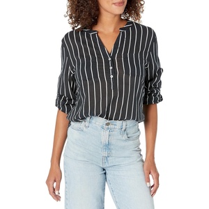 Carve Designs Dylan Gauze Shirt – Women’s(Black Vertical)