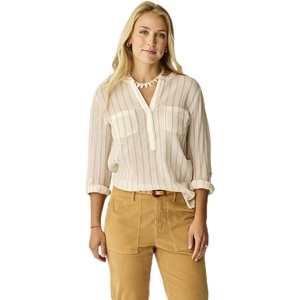 Carve Designs Dylan Gauze Shirt – Women’s(Camel Stripe)