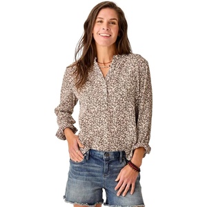 Carve Designs Dylan Gauze Shirt – Women’s(Coffee Ditsey)
