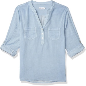 Carve Designs Dylan Gauze Shirt – Women’s(Iris Seersucker)