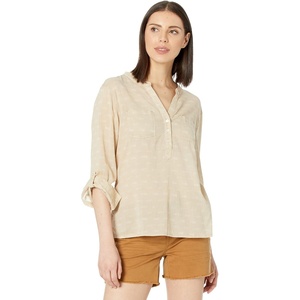 Carve Designs Dylan Gauze Shirt – Women’s(Lt. Khaki Dashed)