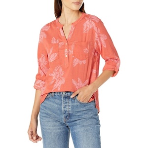 Carve Designs Dylan Gauze Shirt – Women’s(Terracotta Flora)