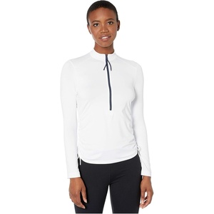 Carve Designs Women’s Cruz Rashguard(White W. Navy Pull)