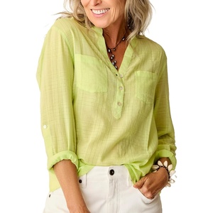 Carve Designs Women’s Dylan Textured Shirt(Limeade)