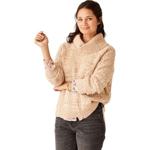 Carve Designs Women’s Field Sweater(Camel Heather)