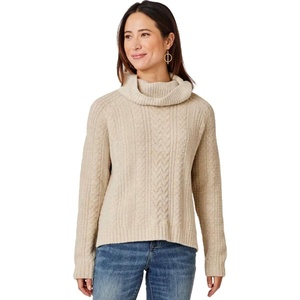 Carve Designs Women’s Field Sweater(Lt. Khaki Heather)