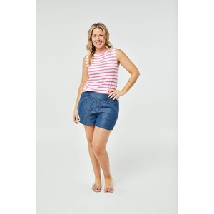 Carve Designs Women’s Robins Tank(Hibiscus Stripe)