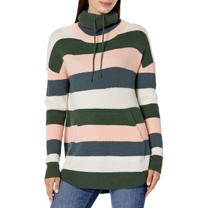 Carve Designs Womens Rockvale Sweater(Cilantro Rugby Stripe)