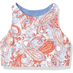 Carve Designs Women’s Sanitas Reversible Top, Navy Haku/Navy Bayside, LG(Lily/Iris)