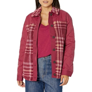 Carve Designs Women’s Vineyard Shacket(Brick Plaid)