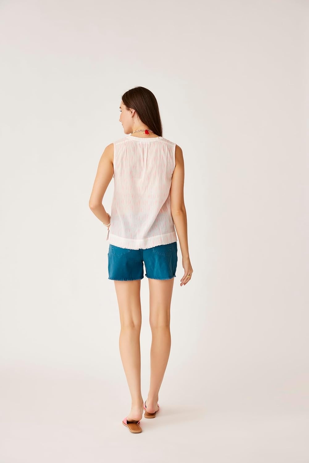 image:imageCarve Designs Womens Dylan TankElectric Coral Ikat