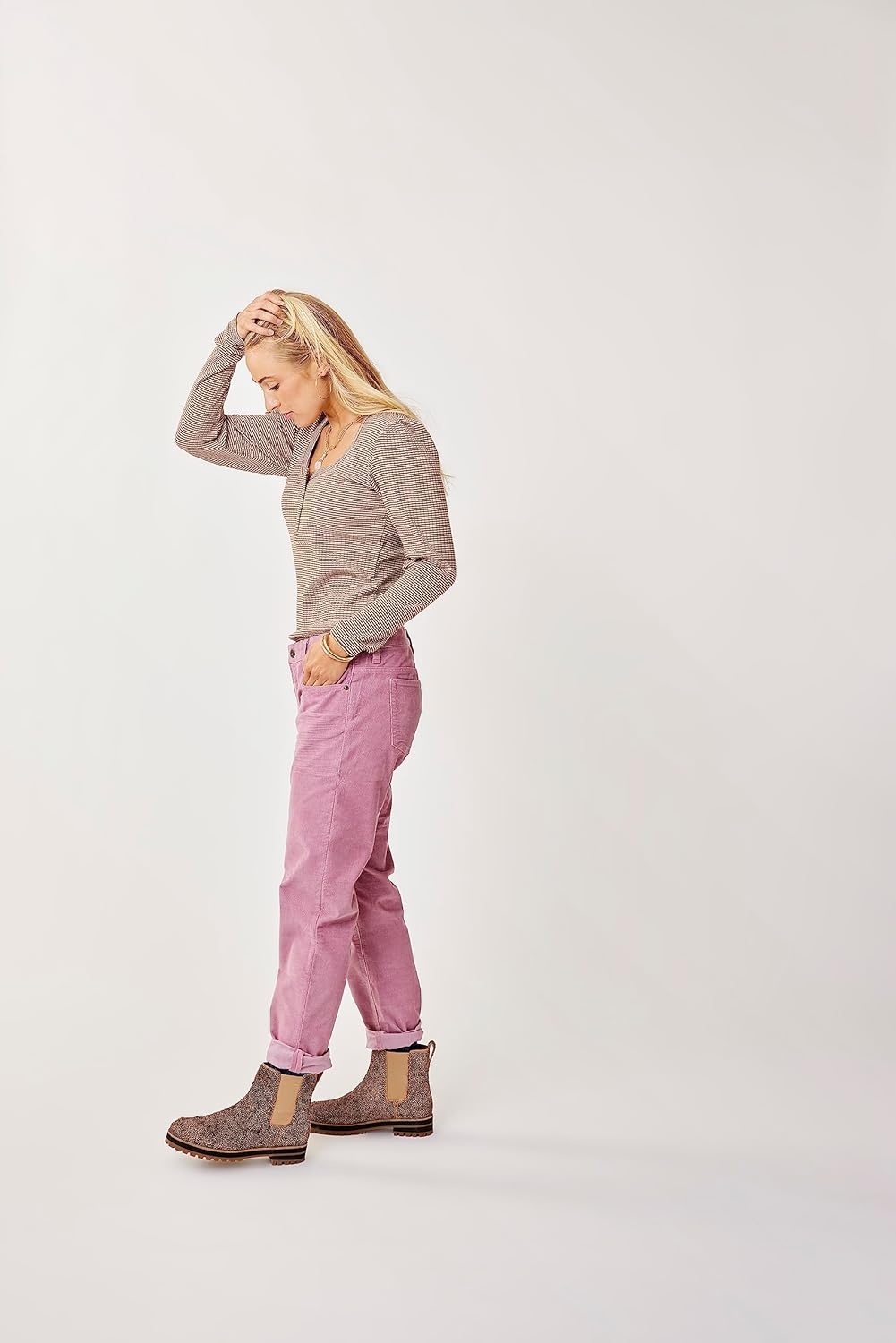 image:imageCarve Designs Womens Emma TopDk Brown Stripe