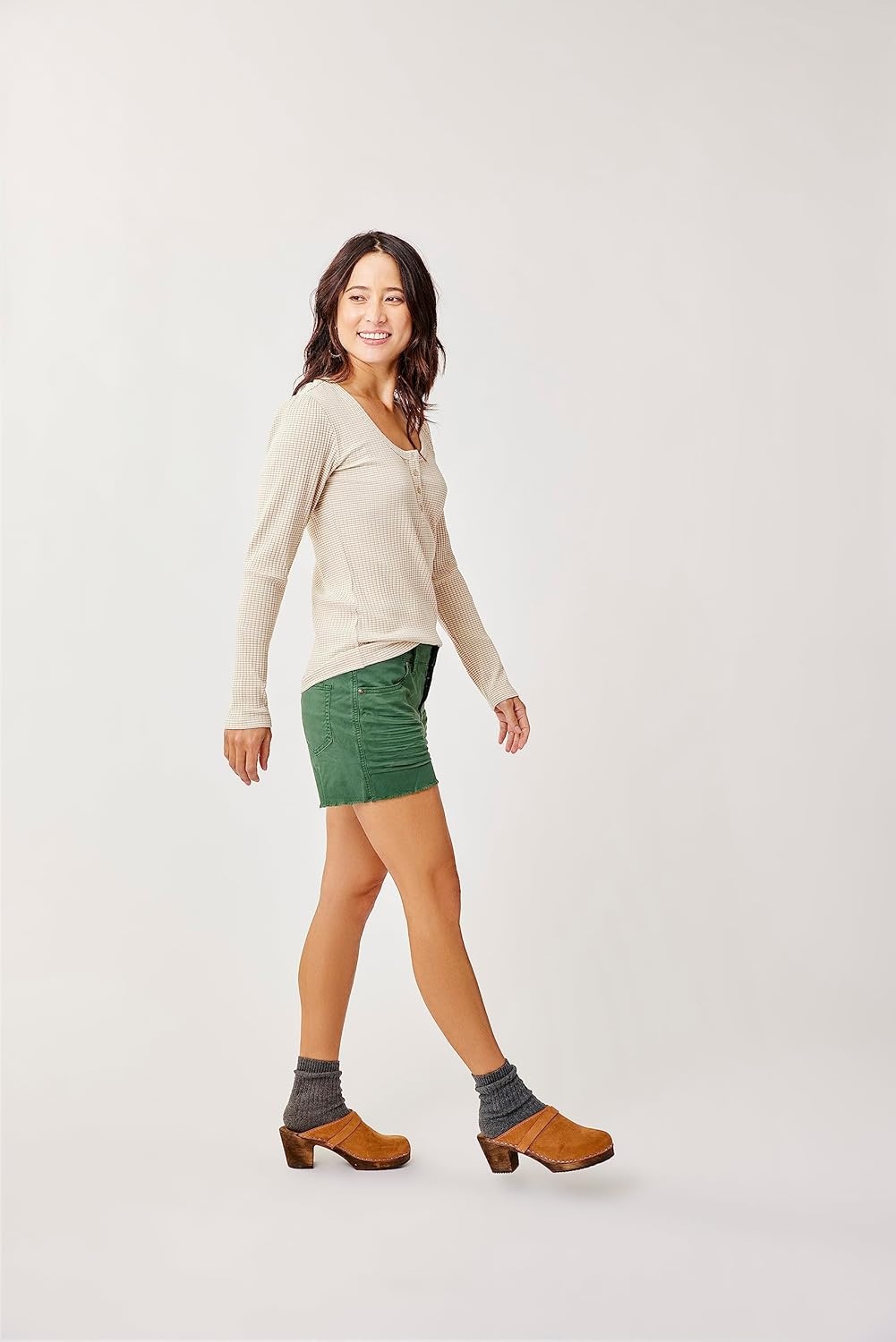 image:imageCarve Designs Womens Emma TopLt Khaki Stripe
