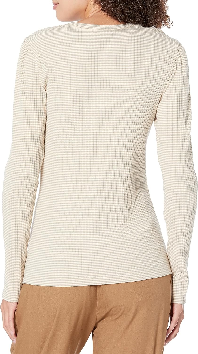 image:imageCarve Designs Womens Emma TopLt Khaki Stripe