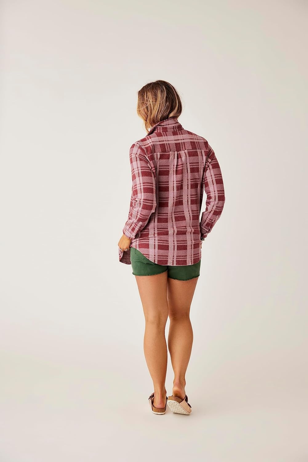 image:imageCarve Designs Womens Fairbanks Supersoft ShirtBrick Plaid