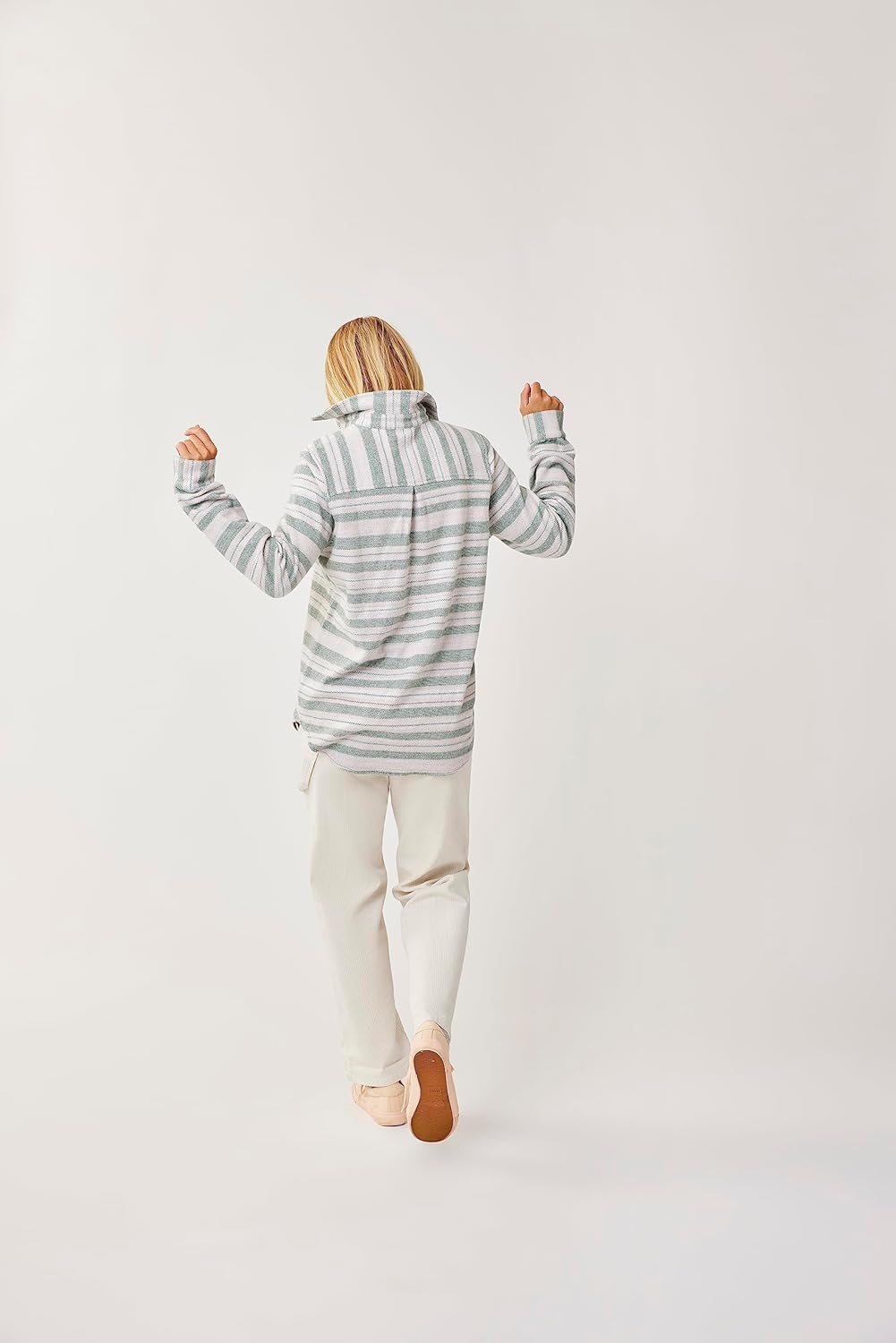 image:imageCarve Designs Womens Fairbanks Supersoft ShirtCilantro Block Stripe