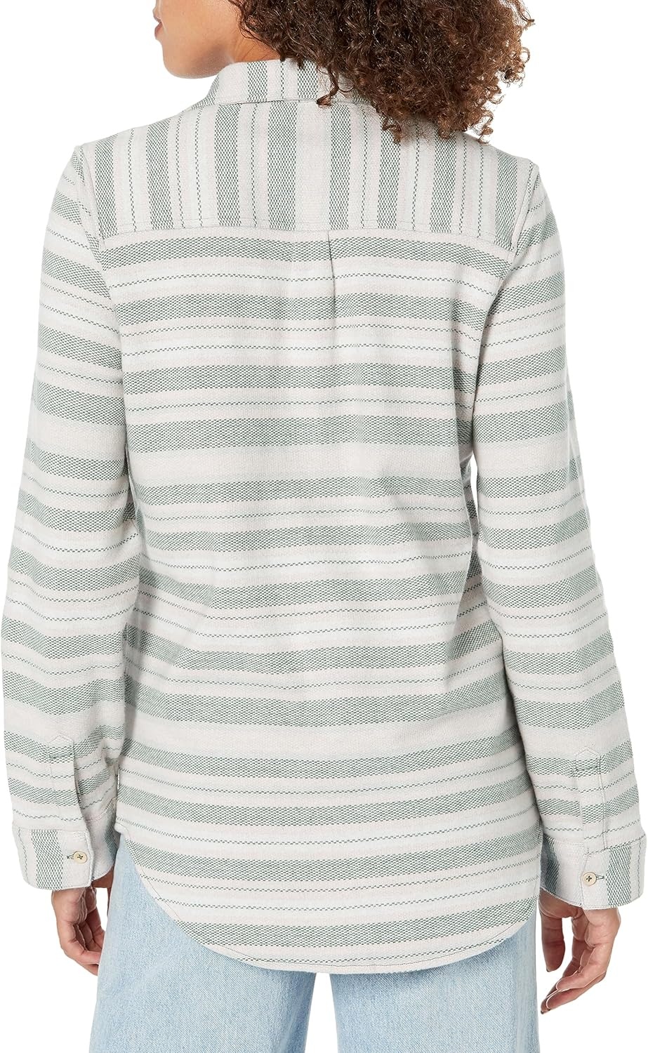 image:imageCarve Designs Womens Fairbanks Supersoft ShirtCilantro Block Stripe