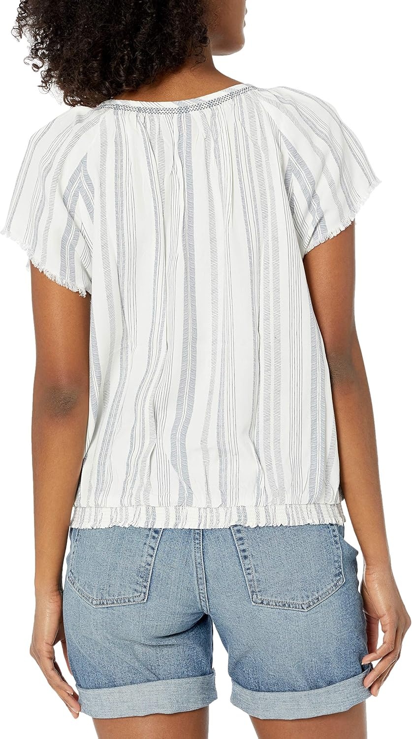 image:imageCarve Designs Womens Lilly TopCloud Pencil Stripe