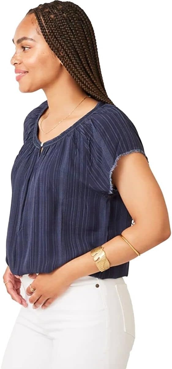 image:imageCarve Designs Womens Lilly TopNavy Lau Stripe