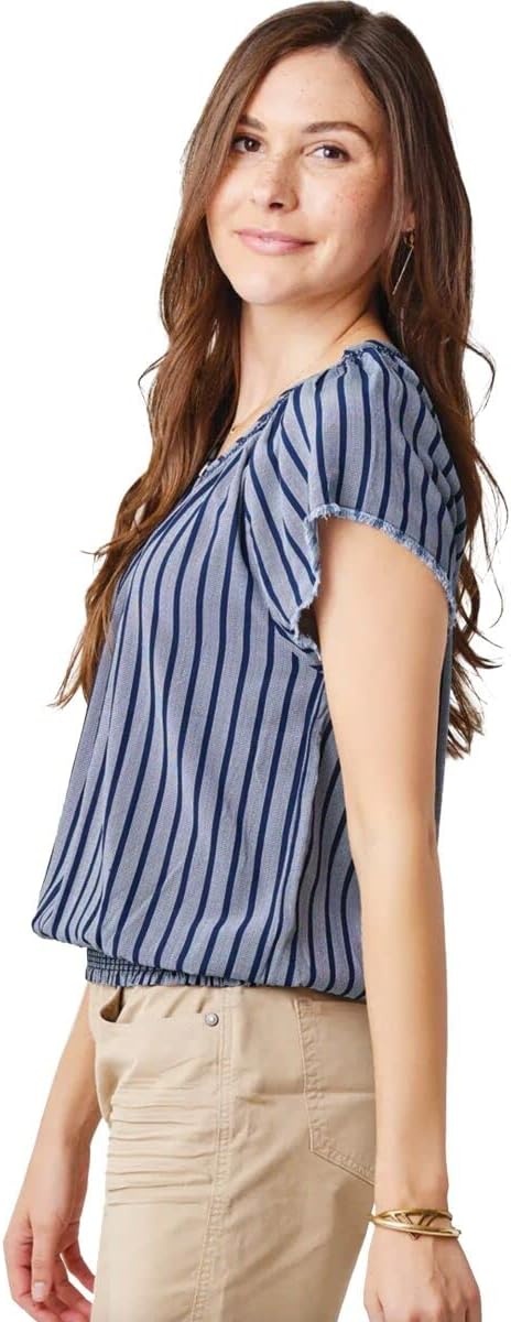 image:imageCarve Designs Womens Lilly TopNavy Stripe