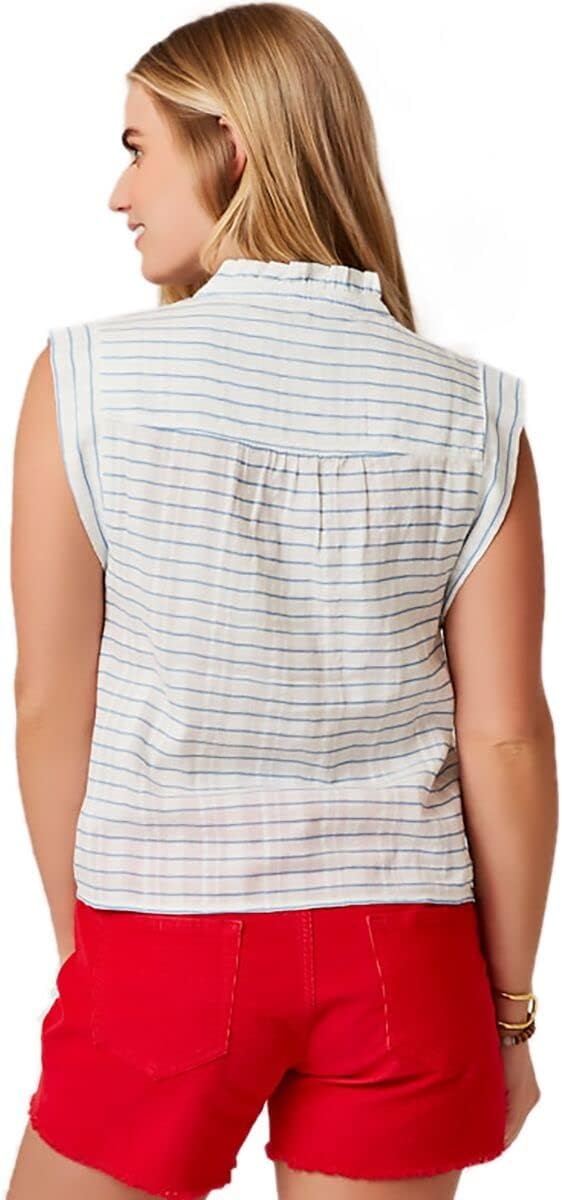 image:imageCarve Designs Womens Reagan TopLt Royal Harris Stripe