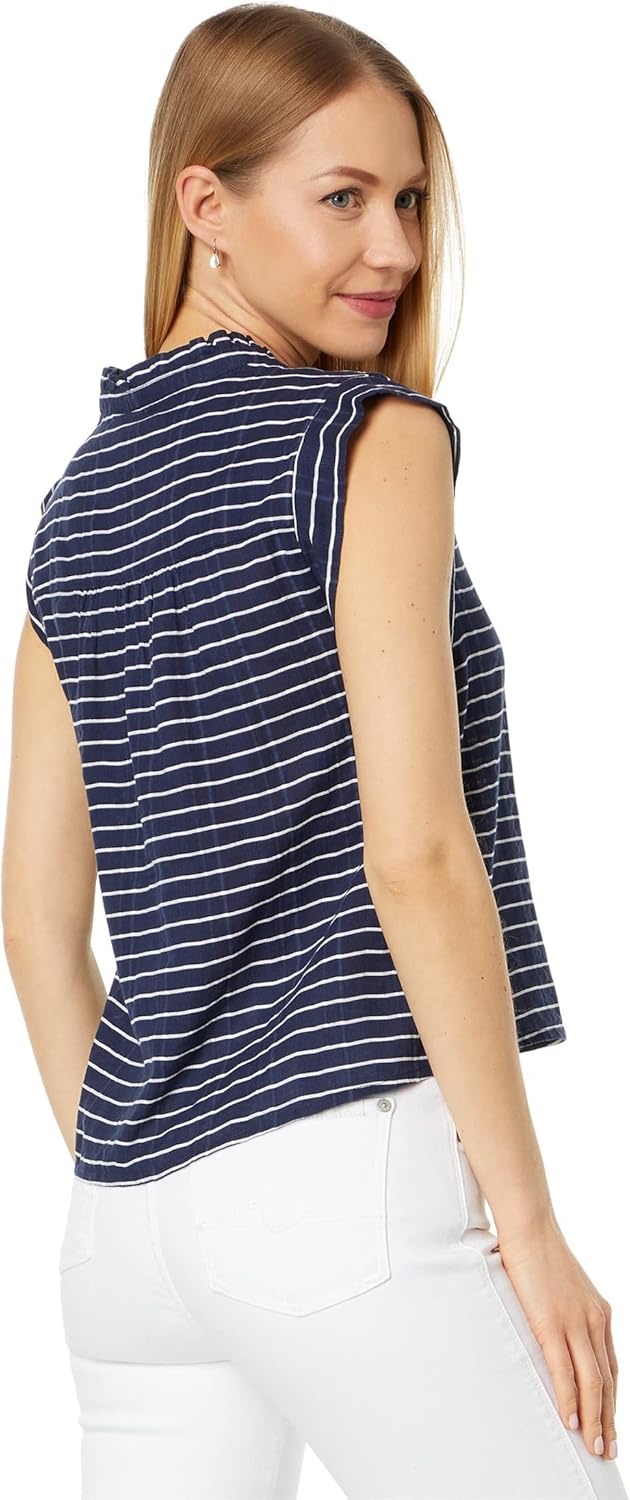 image:imageCarve Designs Womens Reagan TopNavy Harris Stripe