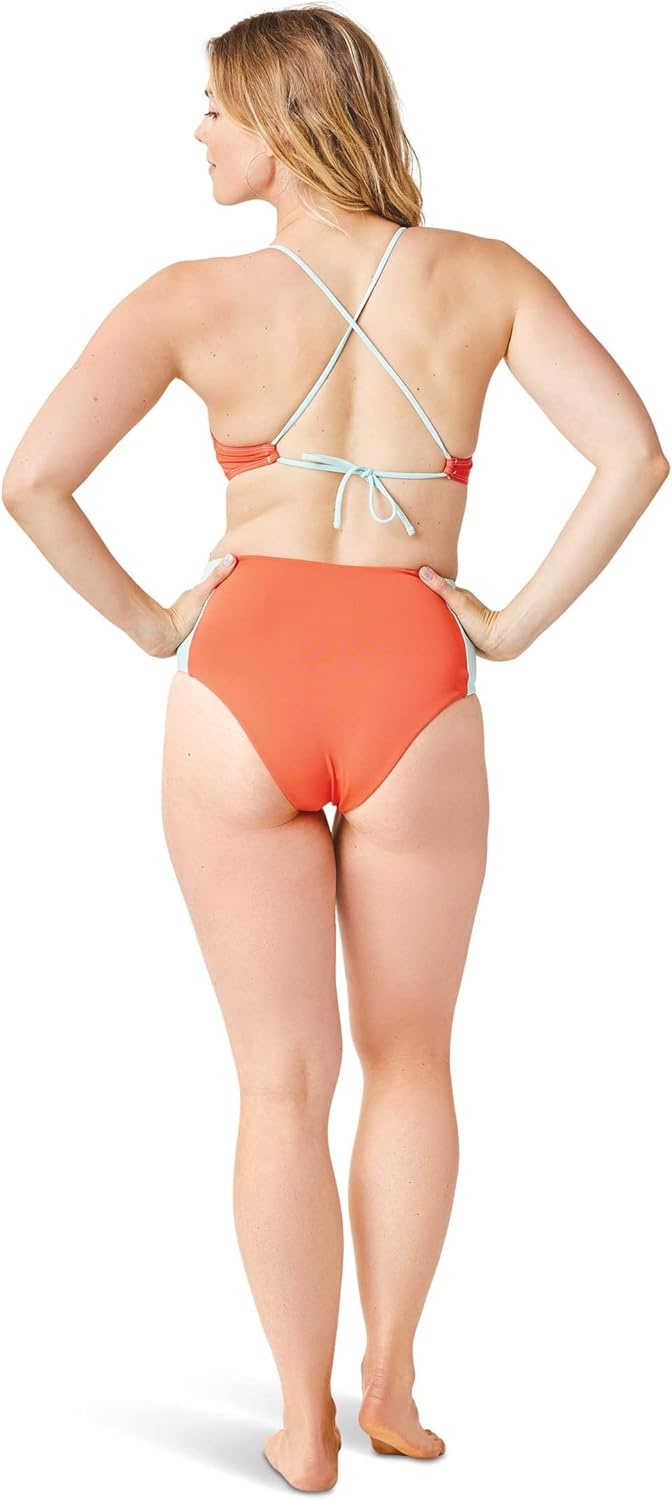 image:imageCarve Designs Womens Standard Erin Colorblock BottomSunsetSeaglass