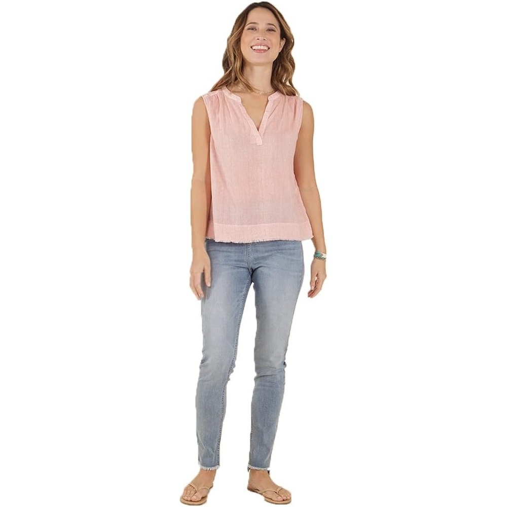image:imageCarve Designs Womens Dylan TankCoral Mini Stripe