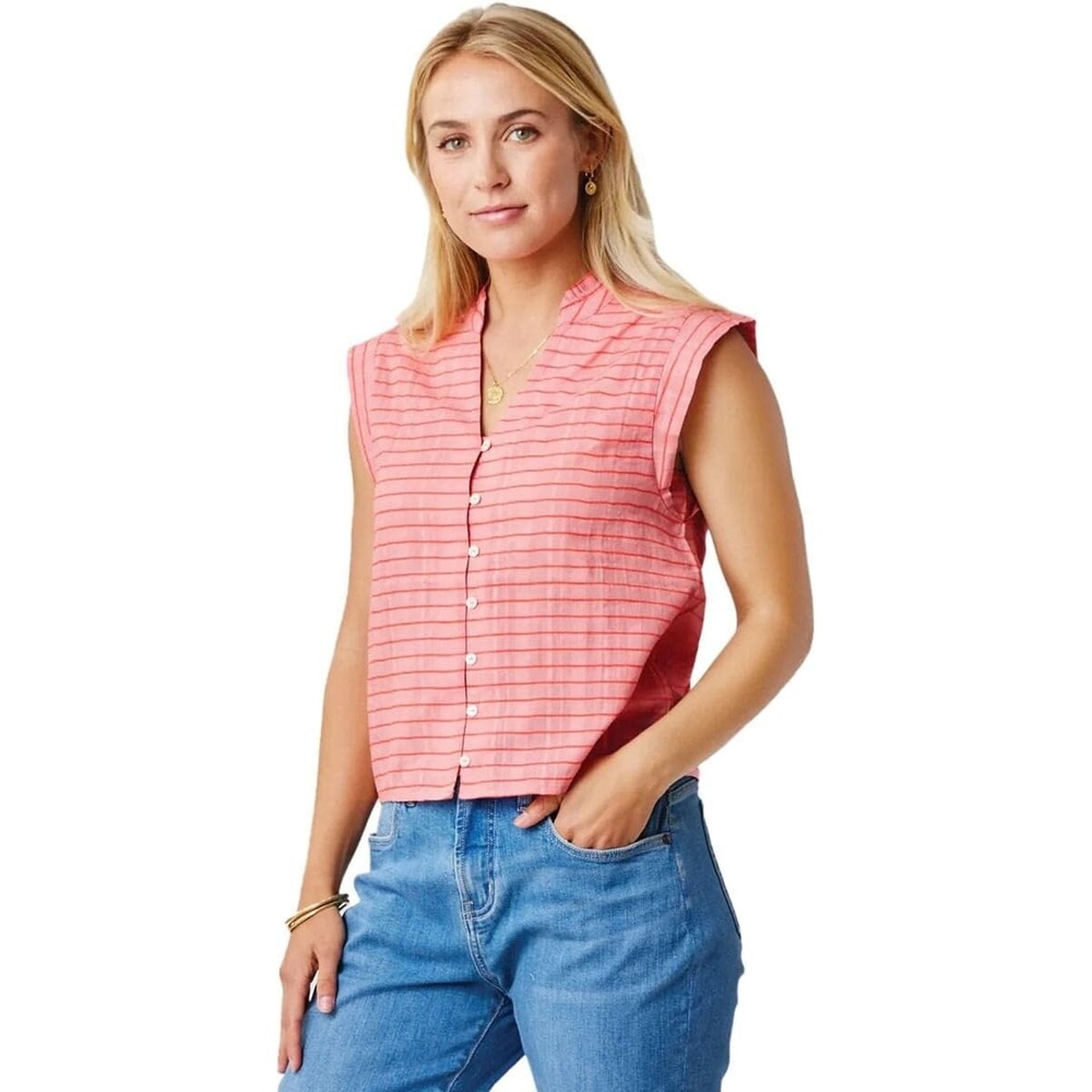 image:imageCarve Designs Womens Reagan TopGrapefruit Harris Stripe