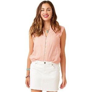 Carve Designs Women’s Reagan Top(Dk. Azaela Harris Stripe)