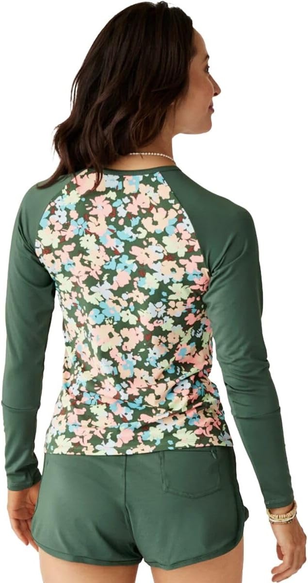 image:imageCarve Designs Womens Kona RashguardWildflower W Cilantro