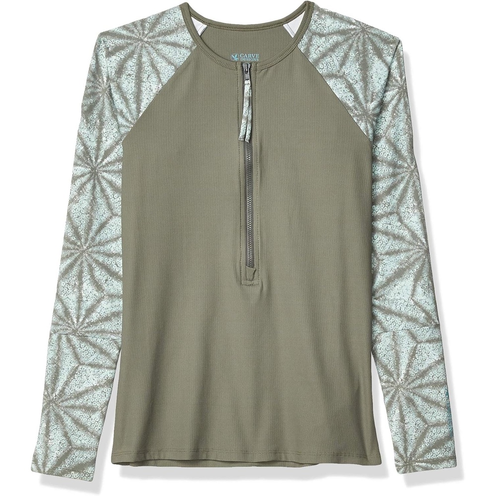 image:imageCarve Designs Womens Kona RashguardMoss W Moss Makai