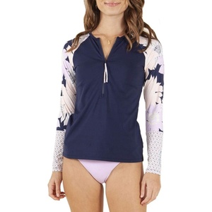 Carve Designs Women’s Kona Rashguard(Navy W. Bolinas)