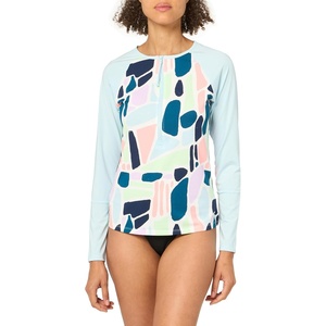 Carve Designs Women’s Kona Rashguard(Pebble W. Ice)