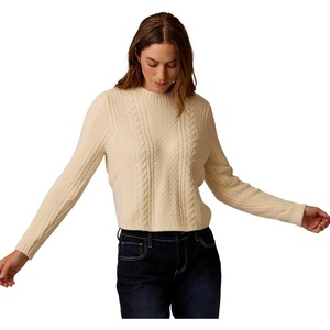 Carve Designs Monroe Cable Sweater(Cream)