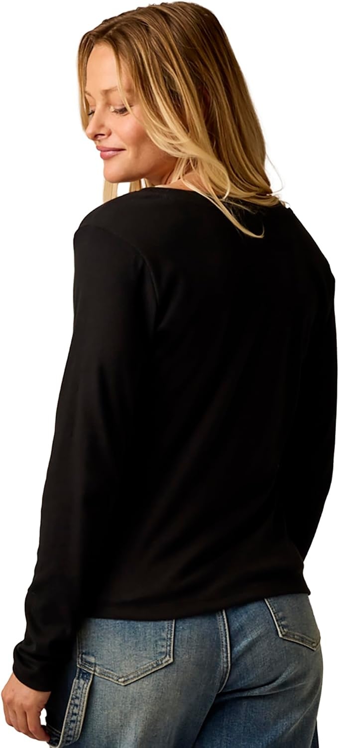 image:imageCarve Designs Ever Henley Black XLarge