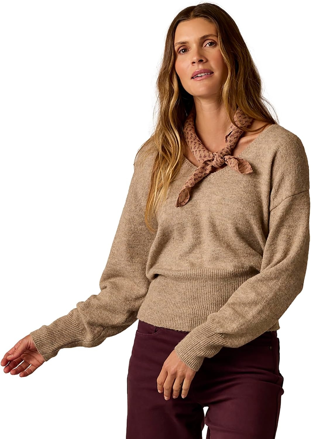 image:imageCarve Designs Ruth Reversible Fuzzy SweaterBarley