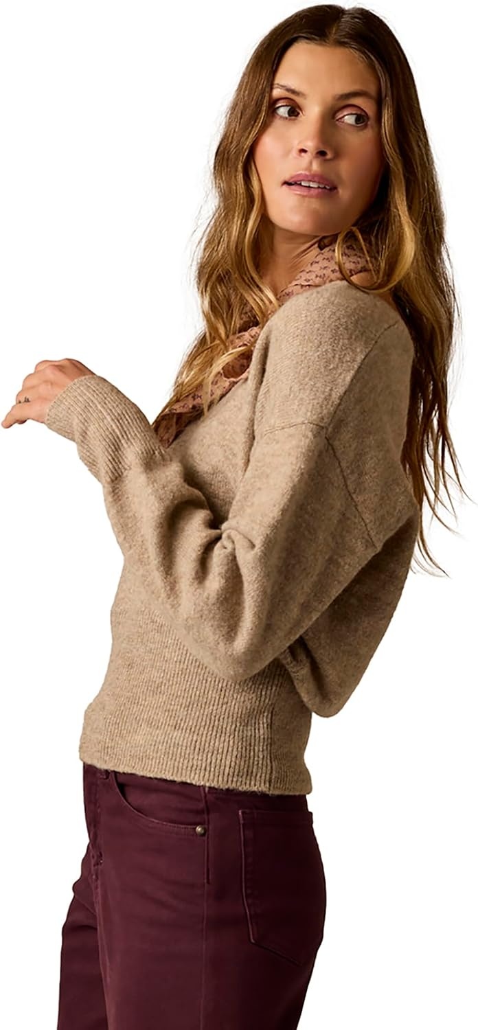 image:imageCarve Designs Ruth Reversible Fuzzy SweaterBarley